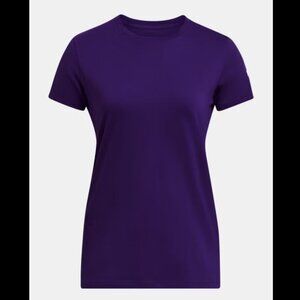 NWT UnderArmour Short Sleeve Cotton TShirt, Purple, XS